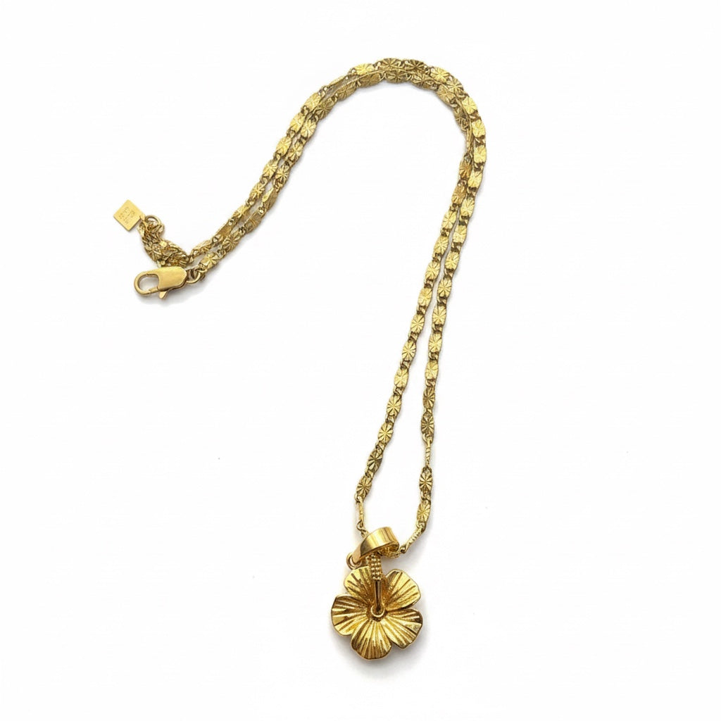 Hibiscus Pendant Necklace