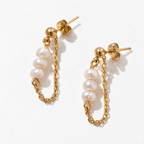 Pearl Chain Earrings